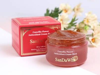 "Sandawha Camellia Cream Mask" eyes containing camellia petals 썸네일
